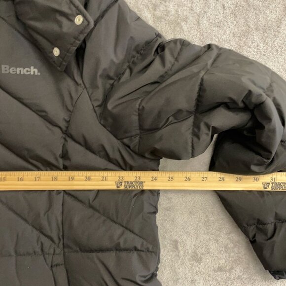 Bench Women's XXL Black Quilted Hooded Puffer Coat Jck0248 - Picture 7 of 15